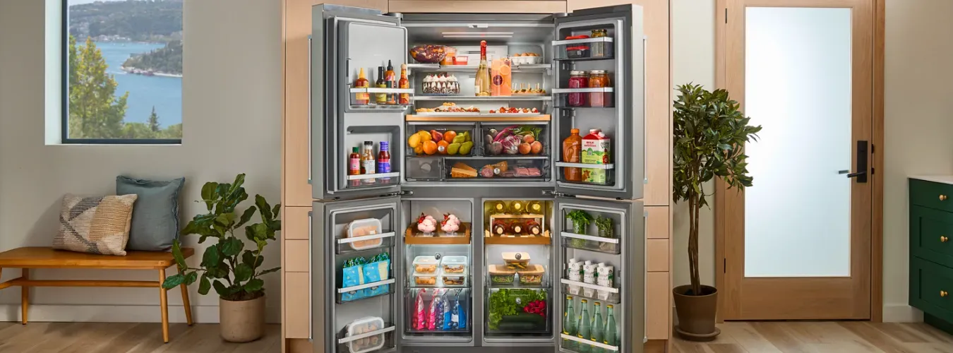 kitchenaid-side-by-side-refrigerator-open-and-filled